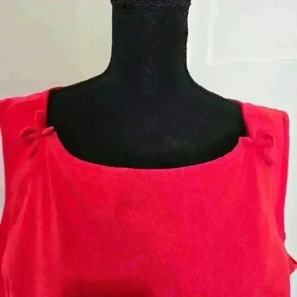 Tatyana Red Wiggle Bow Retro Vintage Pin Up Midi Dress - Plus Size 3XL - Picture 2 of 8